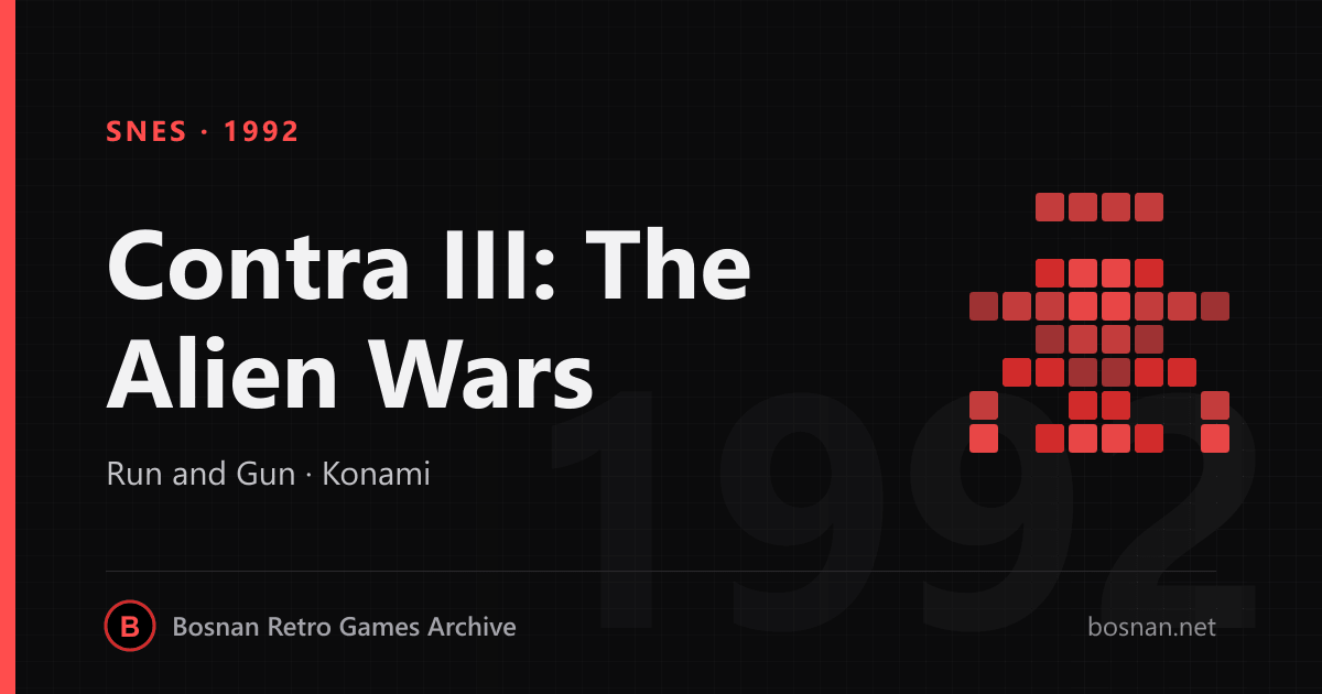 Contra III: The Alien Wars