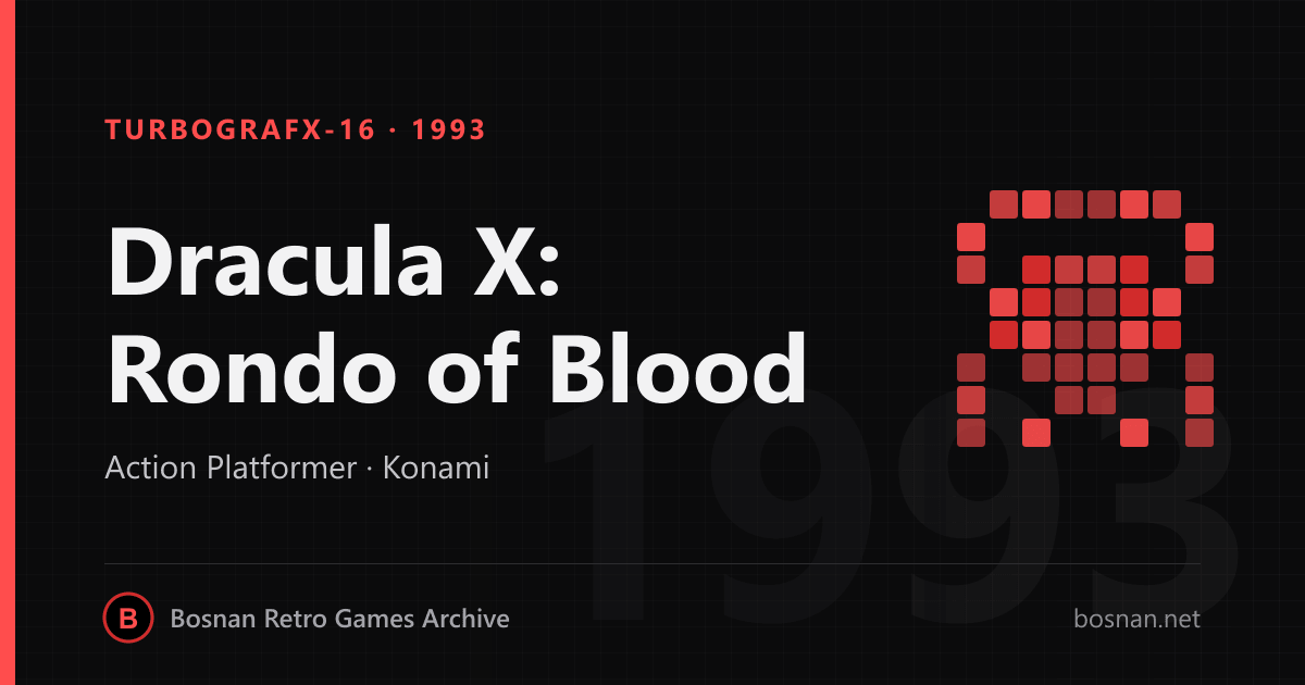 Dracula X: Rondo of Blood