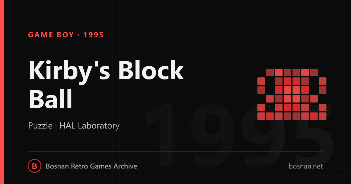 Kirby's Block Ball