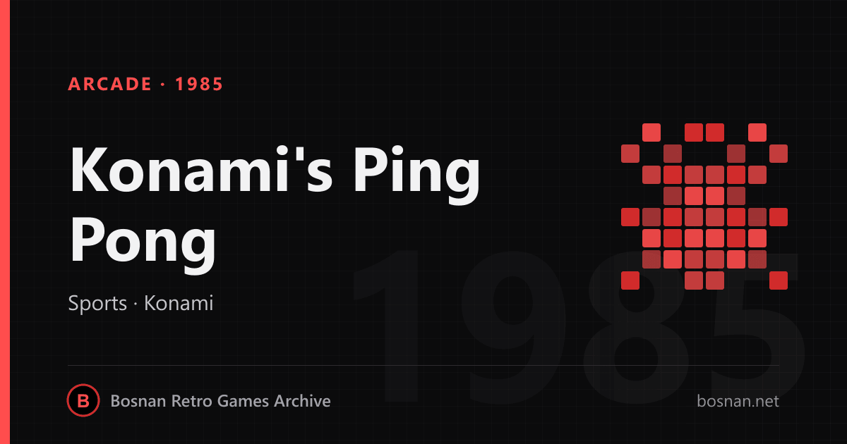 Konami's Ping Pong