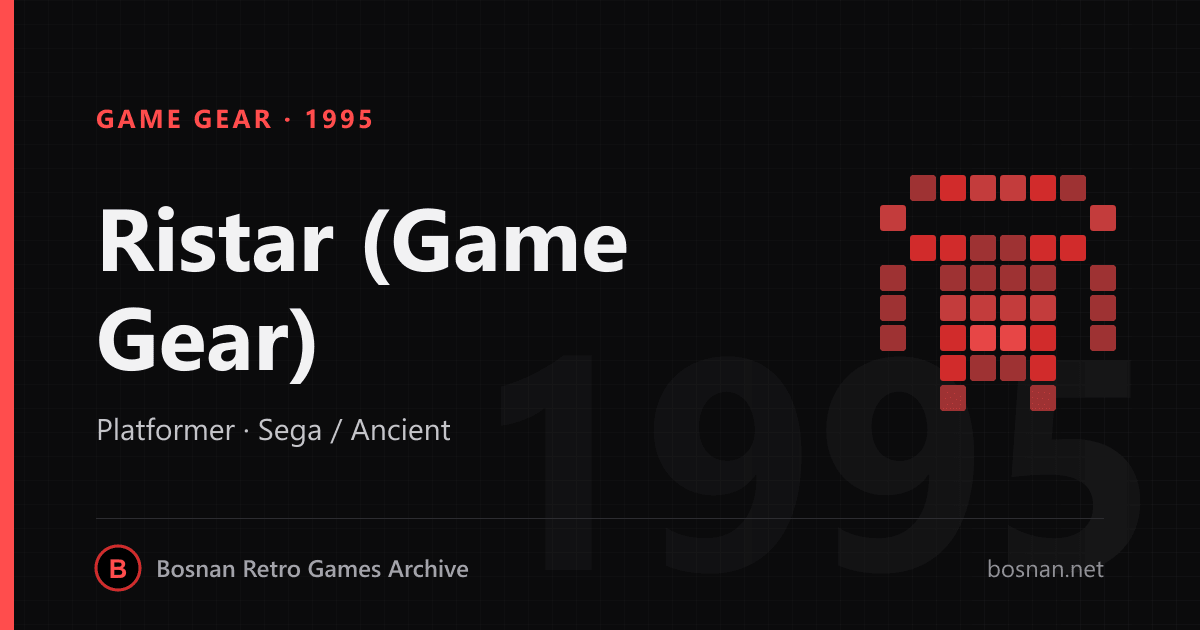 Ristar (Game Gear)