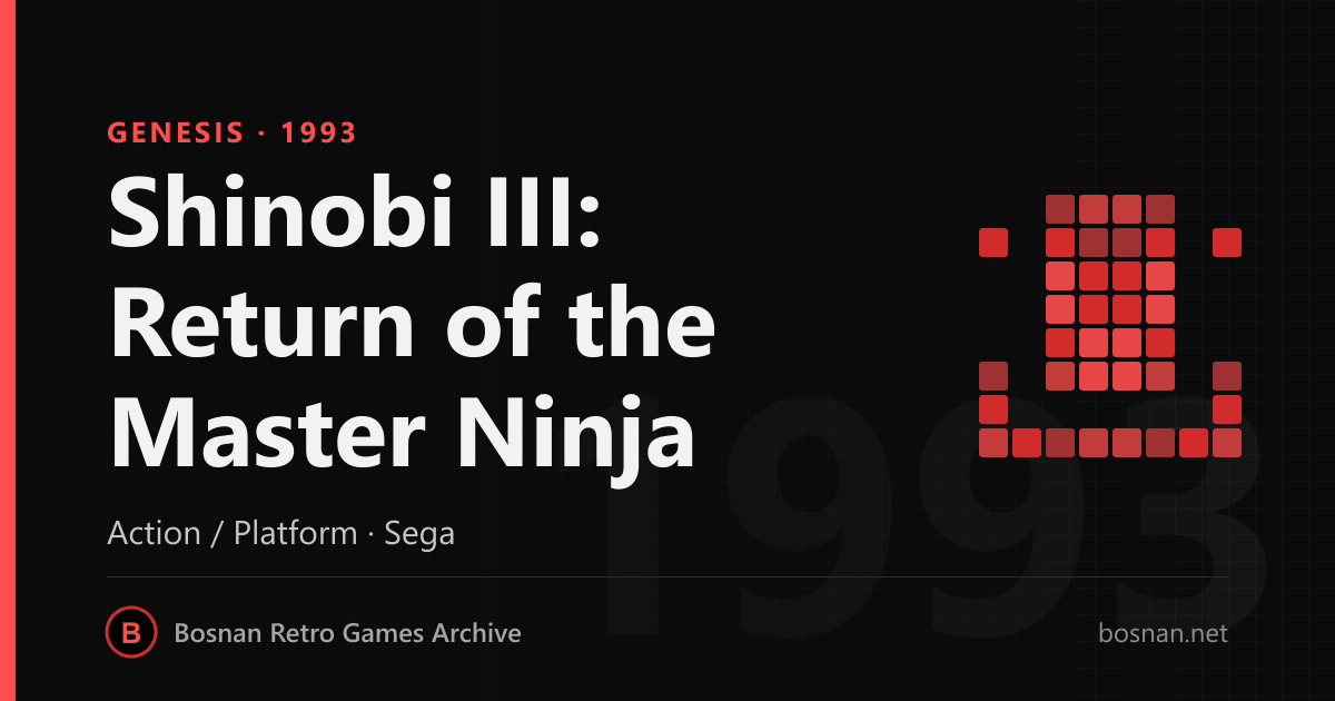 Shinobi III: Return of the Master Ninja